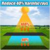 imageAmagenix 40 Black Shade Cloth 65x10 FT Resistant Garden Sun Shade Netting with Reinforced Grommets for Greenhouse Plant Cover Barn Kennel and Pergola Shade Cover