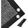 imageAmagenix 40 Black Shade Cloth 65x10 FT Resistant Garden Sun Shade Netting with Reinforced Grommets for Greenhouse Plant Cover Barn Kennel and Pergola Shade Cover