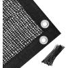 imageAmagenix 50 Black Shade Cloth 10x14 FT Resistant Garden Sun Shade Netting with Reinforced Grommets for Greenhouse Plant Cover Barn Kennel and Pergola Shade Cover