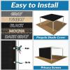 imageAmagenix 90 Black Sun Shade Cloth with Grommets 8X 12 Sun Screens Pergola Shade Cover Canopy for Outdoor Garden Patio Porch