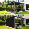 imageAmagenix 90 Pergola Shade Cover 10X 10 Black Sun Shade Cloth with Grommets GN03 for Outdoor Garden Patio Porch Commercial Grade 200 GSM  Cable Zip Ties Included We Customized