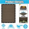 imageAmagenix 90 Pergola Shade Cover 10X 10 Mocha Sun Shade Cloth with Grommets GN03 for Outdoor Garden Patio Porch Commercial Grade 200 GSM  Cable Zip Ties Included We Customized