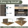 imageAmagenix 90 Pergola Shade Cover 10X 12 Mocha Sun Shade Cloth with Grommets GN04 for Outdoor Garden Patio Porch Commercial Grade 200 GSM  Cable Zip Ties Included We Customized
