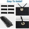 imageAmagenix 90 Pergola Shade Cover 8X 10 Black Sun Shade Cloth with Grommets GN02 for Outdoor Garden Patio Porch Commercial Grade 200 GSM  Cable Zip Ties Included We Customized
