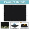 imageAmagenix 90 Pergola Shade Cover 8X 10 Black Sun Shade Cloth with Grommets GN02 for Outdoor Garden Patio Porch Commercial Grade 200 GSM  Cable Zip Ties Included We Customized