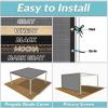 imageAmagenix 90 Pergola Shade Cover 8X 10 Light Grey Sun Shade Cloth with Grommets GN02 for Outdoor Garden Patio Porch Commercial Grade 200 GSM  Cable Zip Ties Included We Customized
