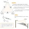 imageAmagenix Cream 12X12X12 Curved Triangle Sun Shade Sails Canopy 95 UV Block Breathable Cover for Outdoor Patio Garden ampamp Backyard  Custom Sizes Made