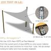 imageAmagenix Cream 12X12X12 Curved Triangle Sun Shade Sails Canopy 95 UV Block Breathable Cover for Outdoor Patio Garden ampamp Backyard  Custom Sizes Made