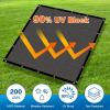 imageAmagenix Dark Grey Sun Shade Cloth with Grommets 2X7ft 90 UV Block Dog Crate Cover for Outdoor House Chicken Coop Pet Playpen Greenhouse Porch CMGNPET02 incliuding Zip Ties We Customized