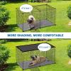imageAmagenix Dark Grey Sun Shade Cloth with Grommets 2X7ft 90 UV Block Dog Crate Cover for Outdoor House Chicken Coop Pet Playpen Greenhouse Porch CMGNPET02 incliuding Zip Ties We Customized