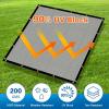 imageAmagenix Light Grey Sun Shade Cloth with Grommets 2X6ft 90 UV Block Dog Crate Cover for Outdoor House Chicken Coop Pet Playpen Greenhouse Porch CMGNPET02 incliuding Zip Ties We Customized