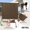 imageAmagenix Outdoor Roller Shades 220GSM HDPE Roll Up Shade of Patio Shades Can be Used as BalconyPorchPatio Blinds Also Indoor Windows Blackout Blinds 8W x6HMochaMocha