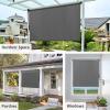 imageAmagenix Outdoor Roller Shades 8W x 8H Exterior Cordless Patio Shades Roll up Outdoor Blinds for Porch Gazebo Grey