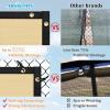 imageAmagenix Privacy Fence ScSand 4x 50Custom Size Mesh Fencing Shade Cover with Brass rommets Heavy Duty Protective Covering for Outdooor Garden BackyardSand