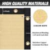imageAmagenix Privacy Fence ScSand 4x 50Custom Size Mesh Fencing Shade Cover with Brass rommets Heavy Duty Protective Covering for Outdooor Garden BackyardSand