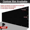 imageAmagenix Privacy Fence Sclack 4x 50Custom Size Mesh Fencing Shade Cover with Brass Brommets Heavy Duty Protective Covering for Outdooor Garden BackyardBlack