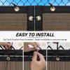 imageAmagenix Privacy Fence Scocha 4x 50Custom Size Mesh Fencing Shade Cover with Brass Mrommets Heavy Duty Protective Covering for Outdooor Garden BackyardMocha