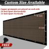 imageAmagenix Privacy Fence Scocha 4x 50Custom Size Mesh Fencing Shade Cover with Brass Mrommets Heavy Duty Protective Covering for Outdooor Garden BackyardMocha