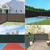 imageAmagenix Privacy Fence Screen 0 4x 5 0 Black Mesh Fencing Shade Cover with Brass Grommets Heavy Duty Protective Covering for Wall Outdooor Garden Yard Backyard Patio