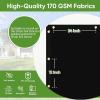 imageAmagenix Privacy Fence Screen 0 4x 5 0 Black Mesh Fencing Shade Cover with Brass Grommets Heavy Duty Protective Covering for Wall Outdooor Garden Yard Backyard Patio