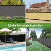 imageAmagenix Privacy Fence Screen 0 4x 5 0 Black Mesh Fencing Shade Cover with Brass Grommets Heavy Duty Protective Covering for Wall Outdooor Garden Yard Backyard Patio