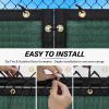 imageAmagenix Privacy Fence Screen 4x 50Custom Size Mesh Fencing Shade Cover with Brass Grommets Heavy Duty Protective Covering for Outdooor Garden BackyardDark Green