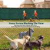 imageAmagenix Privacy Fence Screen 4x 50Custom Size Mesh Fencing Shade Cover with Brass Grommets Heavy Duty Protective Covering for Outdooor Garden BackyardDark Green