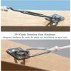 imageAmagenix Shade Sail Hardware Kit for Triangle Sun Shade Sail Installation 5 Inch 304 Grade Stainless Steel Hardware for Patio Garden Outdoors 30PcsTriangular Hardware