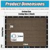 imageAmagenix Sun Shade Cloth Privacy Screen with Grommets 90 Sunblock Shade Pergola Replacement Shade Cover Canopy for Outdoor Patio Garden10 x 12 Mocha
