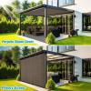 imageAmagenix Sun Shade Cloth Privacy Screen with Grommets 90 Sunblock Shade Pergola Replacement Shade Cover Canopy for Outdoor Patio Garden10 x 12 Mocha