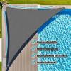 imageAmagenix Sun Shade Sail 10X10X14 Curved Edge Outdoor Shade Canopy Dark Grey Breathable 95 UV Block Shade Cloth for Patio Garden Backyard We Make Custom Size