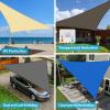 imageAmagenix Sun Shade Sail 10X10X14 Curved Edge Outdoor Shade Canopy Dark Grey Breathable 95 UV Block Shade Cloth for Patio Garden Backyard We Make Custom Size
