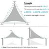 imageAmagenix Sun Shade Sail 12X12X12 Curved Edge Outdoor Shade Canopy Sand Breathable 95 UV Block Shade Cloth for Patio Garden Backyard We Make Custom Size