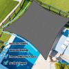 imageAmagenix Sun Shade Sail 12X16 Curved Edge Outdoor Shade Canopy Dark Grey Breathable 95 UV Block Shade Cloth for Patio Garden Backyard We Make Custom Size
