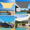imageAmagenix Sun Shade Sail 12X16 Curved Edge Outdoor Shade Canopy Dark Grey Breathable 95 UV Block Shade Cloth for Patio Garden Backyard We Make Custom Size