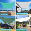 imageAmagenix Sun Shade Sail 16X20 Curved Edge Outdoor Shade Canopy Mocha Breathable 95 UV Block Shade Cloth for Patio Garden Backyard We Make Custom Size