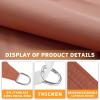 imageAmagenix Waterproof Sun Shade Sail 8X10 Sand Shade Canopy Curved Edge 95 UV Blocking Awning Shelter for Outdoor Patio Backyard Garden ActivitiesCustomizedRust Red