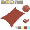 imageAmagenix Waterproof Sun Shade Sail 8X10 Sand Shade Canopy Curved Edge 95 UV Blocking Awning Shelter for Outdoor Patio Backyard Garden ActivitiesCustomizedRust Red