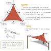 imageAmagenix Waterproof Sun Shade Sail 8X10 Sand Shade Canopy Curved Edge 95 UV Blocking Awning Shelter for Outdoor Patio Backyard Garden ActivitiesCustomizedRust Red