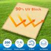 imageAmagenix Wheat Sun Shade Cloth with Grommets 2X7ft 90 UV Block Dog Crate Cover for Outdoor House Chicken Coop Pet Playpen Greenhouse Porch CMGNPET02 incliuding Zip Ties We Customized