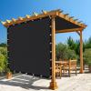 imageAmagenix 90 Pergola Shade Cover 10X 12 Black Sun Shade Cloth with Grommets GN04 for Outdoor Garden Patio Porch Commercial Grade 200 GSM  Cable Zip Ties Included We Customized