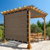 imageAmagenix 90 Pergola Shade Cover 10X 12 Mocha Sun Shade Cloth with Grommets GN04 for Outdoor Garden Patio Porch Commercial Grade 200 GSM  Cable Zip Ties Included We Customized