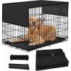imageAmagenix Black Sun Shade Cloth with Grommets 2X6ft 90 UV Block Dog Crate Cover for Outdoor House Chicken Coop Pet Playpen Greenhouse Porch CMGNPET02 incliuding Zip Ties We Customized