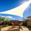 imageAmagenix Cream 12X12X12 Curved Triangle Sun Shade Sails Canopy 95 UV Block Breathable Cover for Outdoor Patio Garden ampamp Backyard  Custom Sizes Made