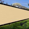 imageAmagenix Privacy Fence ScSand 4x 50Custom Size Mesh Fencing Shade Cover with Brass rommets Heavy Duty Protective Covering for Outdooor Garden BackyardSand