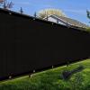 imageAmagenix Privacy Fence Sclack 4x 50Custom Size Mesh Fencing Shade Cover with Brass Brommets Heavy Duty Protective Covering for Outdooor Garden BackyardBlack