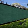 imageAmagenix Privacy Fence Screen 4x 50Custom Size Mesh Fencing Shade Cover with Brass Grommets Heavy Duty Protective Covering for Outdooor Garden BackyardDark Green
