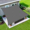 imageAmagenix Sun Shade Sail 12X16 Curved Edge Outdoor Shade Canopy Dark Grey Breathable 95 UV Block Shade Cloth for Patio Garden Backyard We Make Custom Size