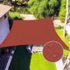 imageAmagenix Waterproof Sun Shade Sail 8X10 Sand Shade Canopy Curved Edge 95 UV Blocking Awning Shelter for Outdoor Patio Backyard Garden ActivitiesCustomizedRust Red