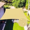 imageAmagenix Waterproof Sun Shade Sail 8X10 Sand Shade Canopy Curved Edge 95 UV Blocking Awning Shelter for Outdoor Patio Backyard Garden ActivitiesCustomizedSand